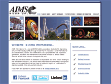 Tablet Screenshot of aimsintl.org
